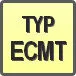 Piktogram - Typ: ECMT